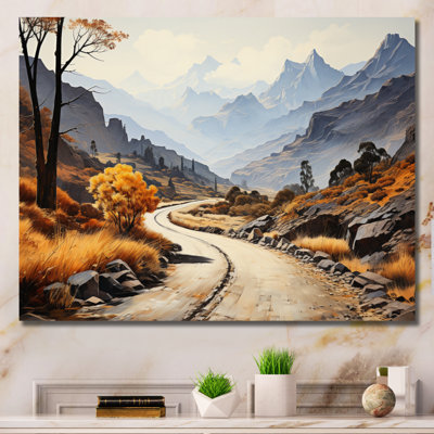 Route sinueuse Thorugh Mountain I