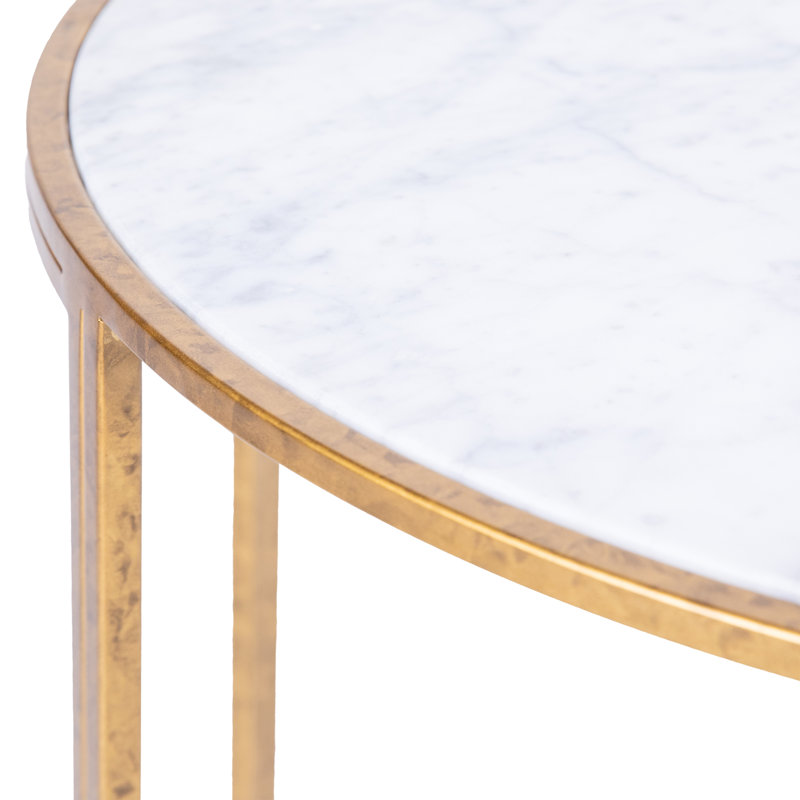 Table de bout en marbre Paris, Or royal
