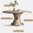 White Natural Marble Round  Dining Table Sets