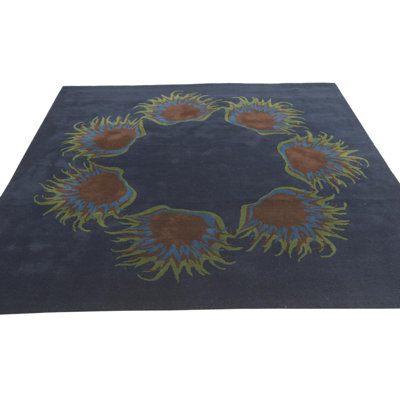 Rectangle 7'5 x 7'7 Pineland Navy Blue Rug