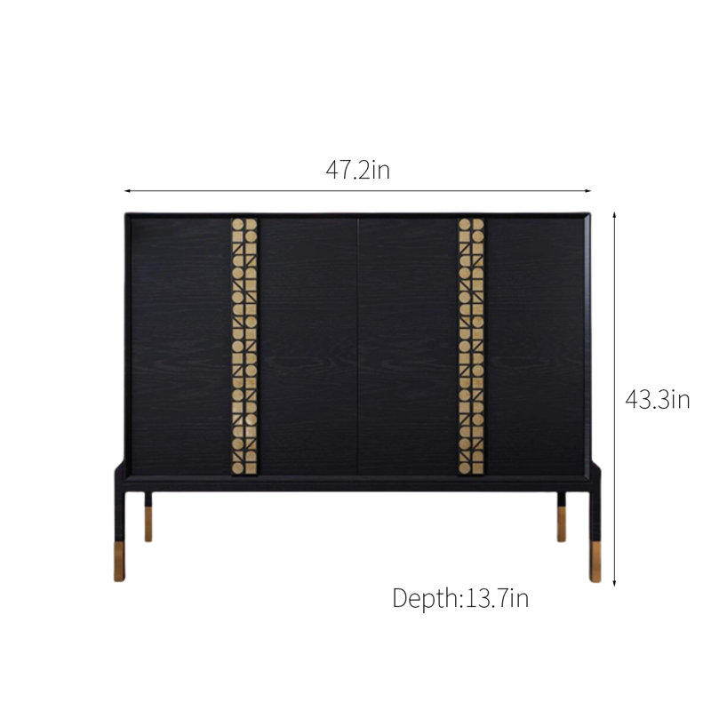 Armoire d'appoint moderne et simple avec lumière de luxe