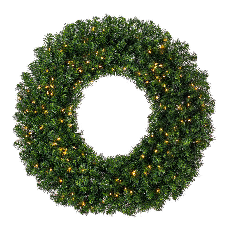 Alanny Artificial Fir Wreath Dura-Lit, 48"