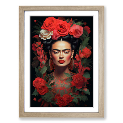 Frida Kahlo Digital - Framed Print