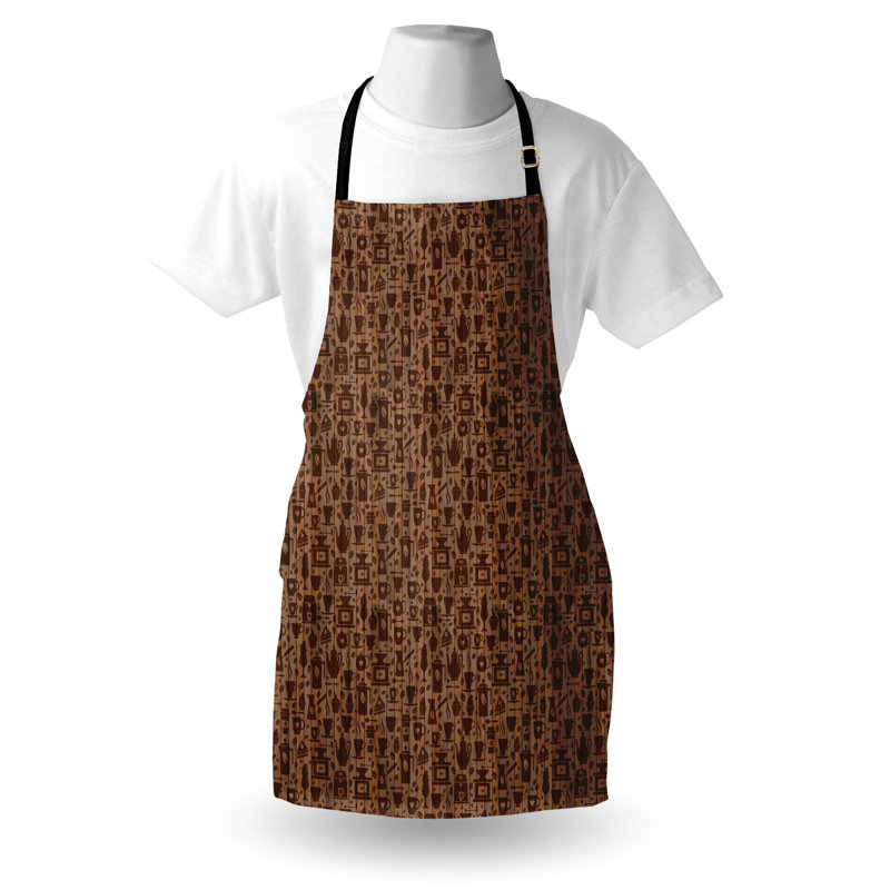 Tablier de cuisine East Urban Home, muffins à thème de boulanger, taille adulte