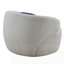 Fauteuil demi-tonneau pivotant pour petits espaces
