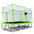 SKYBOUND 10' X 17' Rectangle Backyard Trampoline with Safety Enclosure - Green