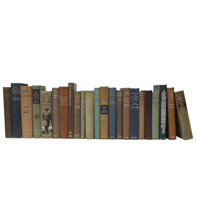 Livres décoratifs - Livres de cabane rétro - Livres bruns au pied