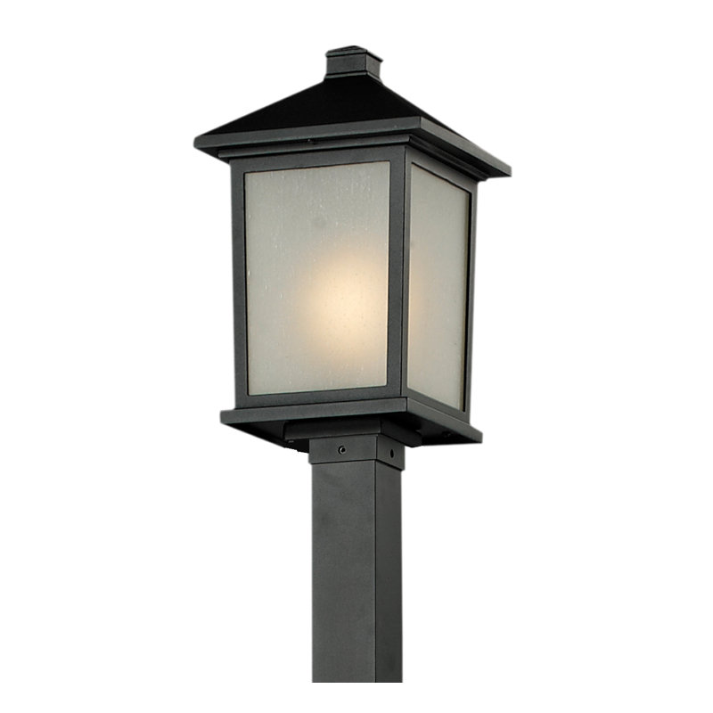 Lampadaire 1 lumière Wabansia, Noir, H 108 po x l 10 po