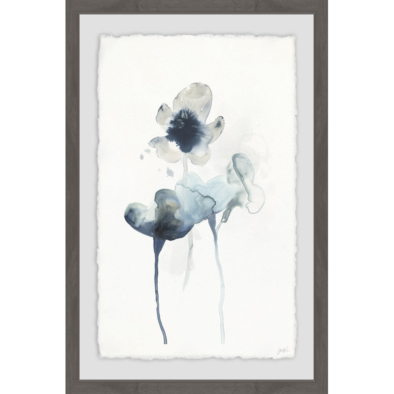 « minuit fleurs ii », impression encadrée, H 24 po x l 16 po x P 1,5 po