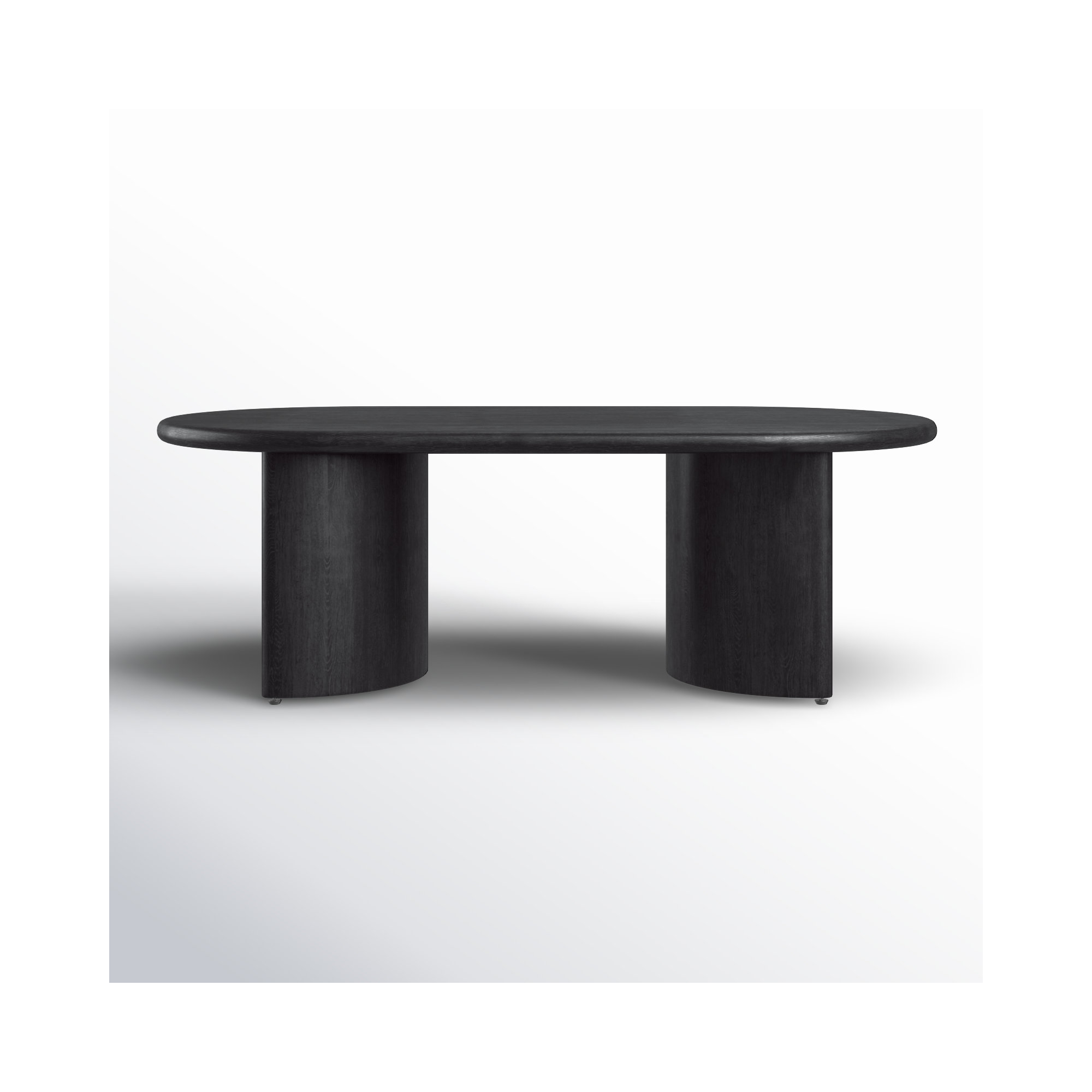 Haiden Single Coffee Table, 17" H x 35" L x 65" W, Aged Black Acacia