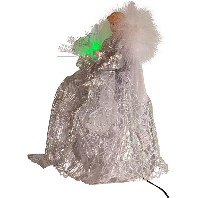 12'' Fabric Christmas Lighted Tree Topper
