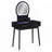 3-Piece Vanity Set with Built-in LED Mirror & Gold Handles