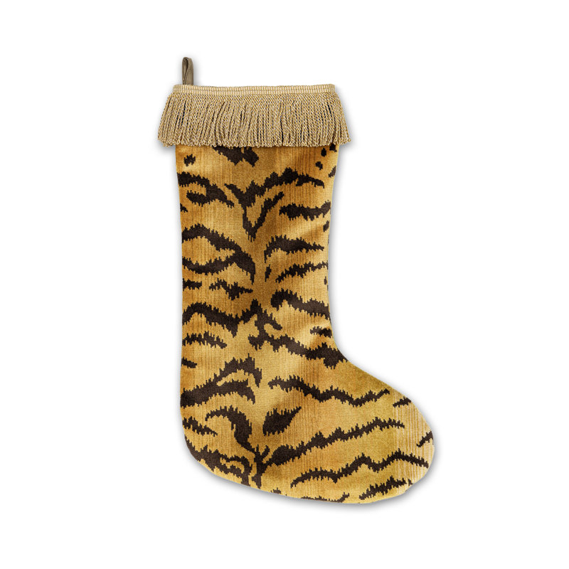 TIGRE STOCKING / TRIM, Ivoire / or / noir