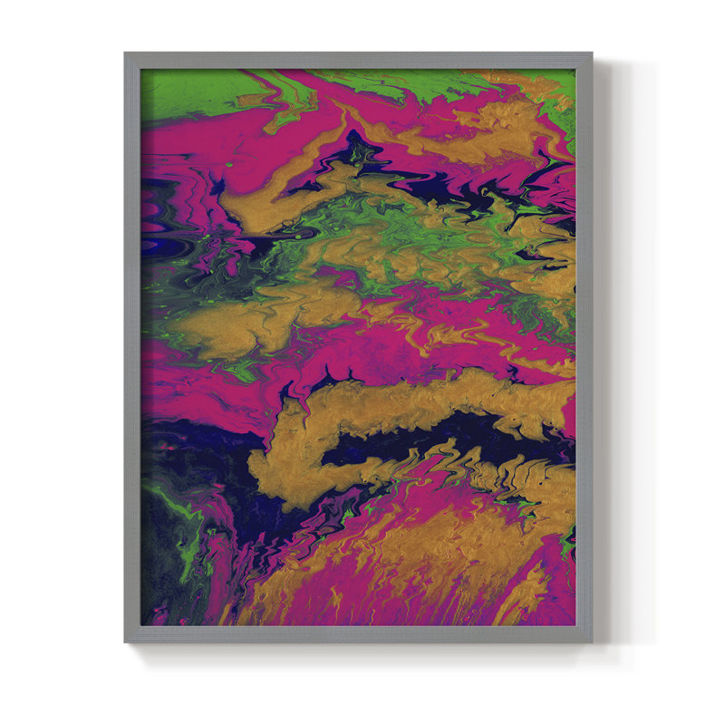 M48 Framed Print - Solid Wood, 21" H x 17" W, Gray
