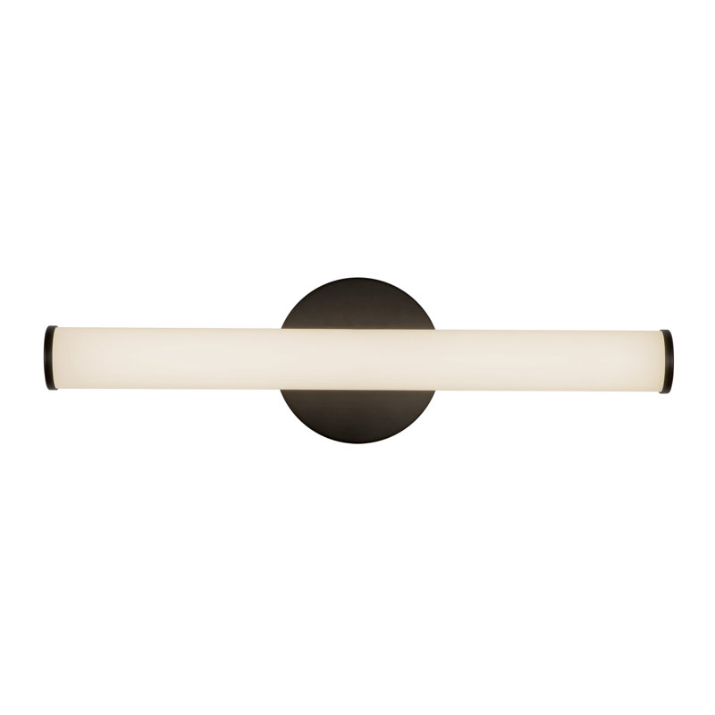 Tectra 18-in Black dimmable LED Wall Sconce, Matte Black