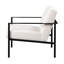 Chaise d'appoint stationnaire en métal