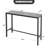 Leihla Iron Outdoor Bar Table with 3D-Print Tempered Glass Top