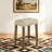 3-Piece Pub Table Set with 2 Tufted Upholstered Backless Bar Stools for Small Dining Nooks, Apartment Breakfast Bars & Casual Gathering Spaces