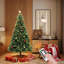 Arbre de Noël artificiel avec télécommande Arbre de Noël vert pour salon Décoration de fête de bureau avec support en métal-688311936