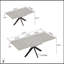 Ensemble de table de salle à manger extensible pour 6 à 8 personnes, chaises rembourrées en forme de C, grande surface, pieds en métal, design moderne-1378803148-1378803136-1378803149