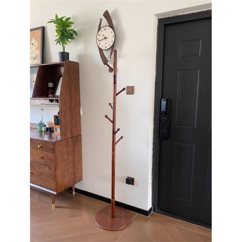 Serene Wax Wood Clothes And Hat Stand, Yellow