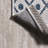 Boho Moroccan Ivory/Navy Indoor/Outdoor Rug-1677113068