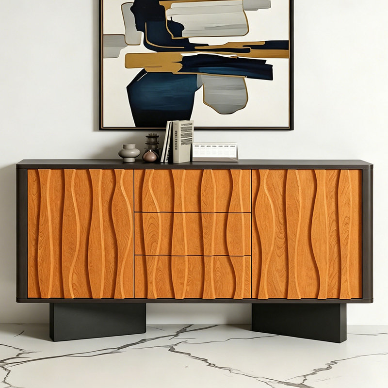 Buffet de rangement simple et multifonctionnel, H 37,41 po x l 70,86 po x P 15,74 po