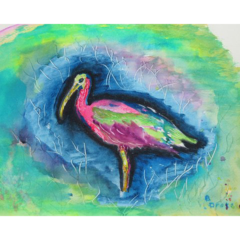 Glossy Ibis Polyester Wall Hanging
