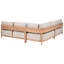 Garden Corner Sofa with Table 5 Seater SAMPIERI Left Hand Metal-1840703318