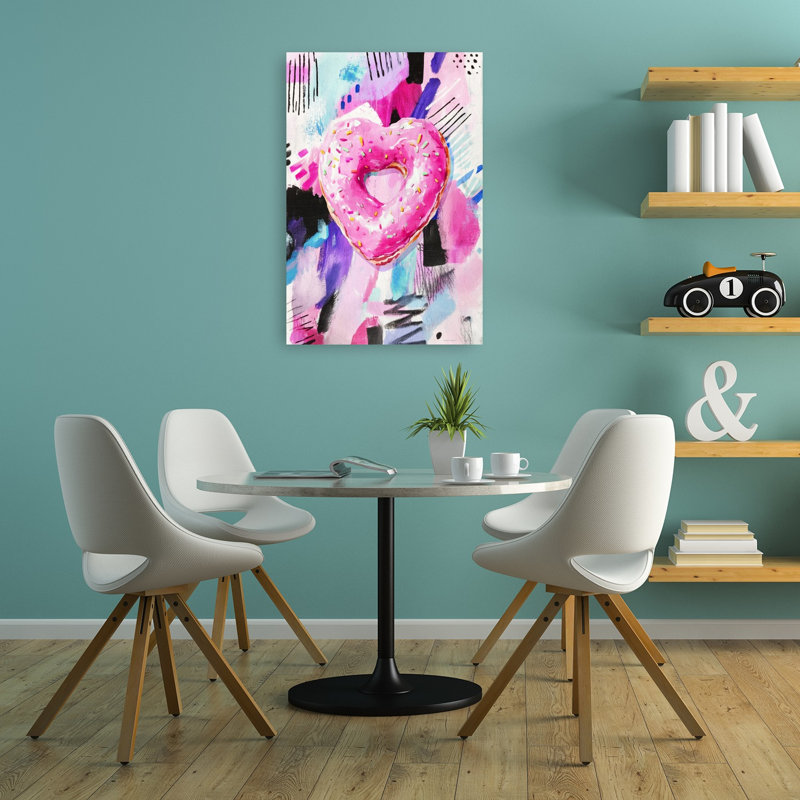 Glazed Feelings Abstract Whimsical Contemporary Wall Art Print, 36" H x 24" W