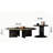 Modern Nested Coffee Tables, Minimalist Style Living Room Center Table In Green And Black For Living Room Lounge Office