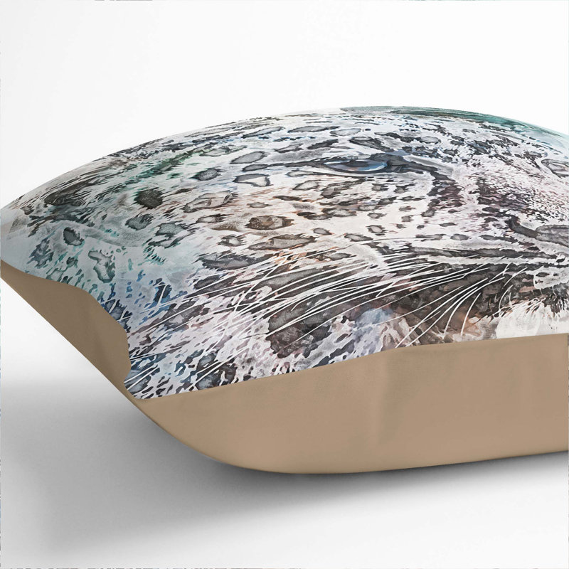Square Throw Cushion, 40cm H x 40cm W x 15cm D, Stone