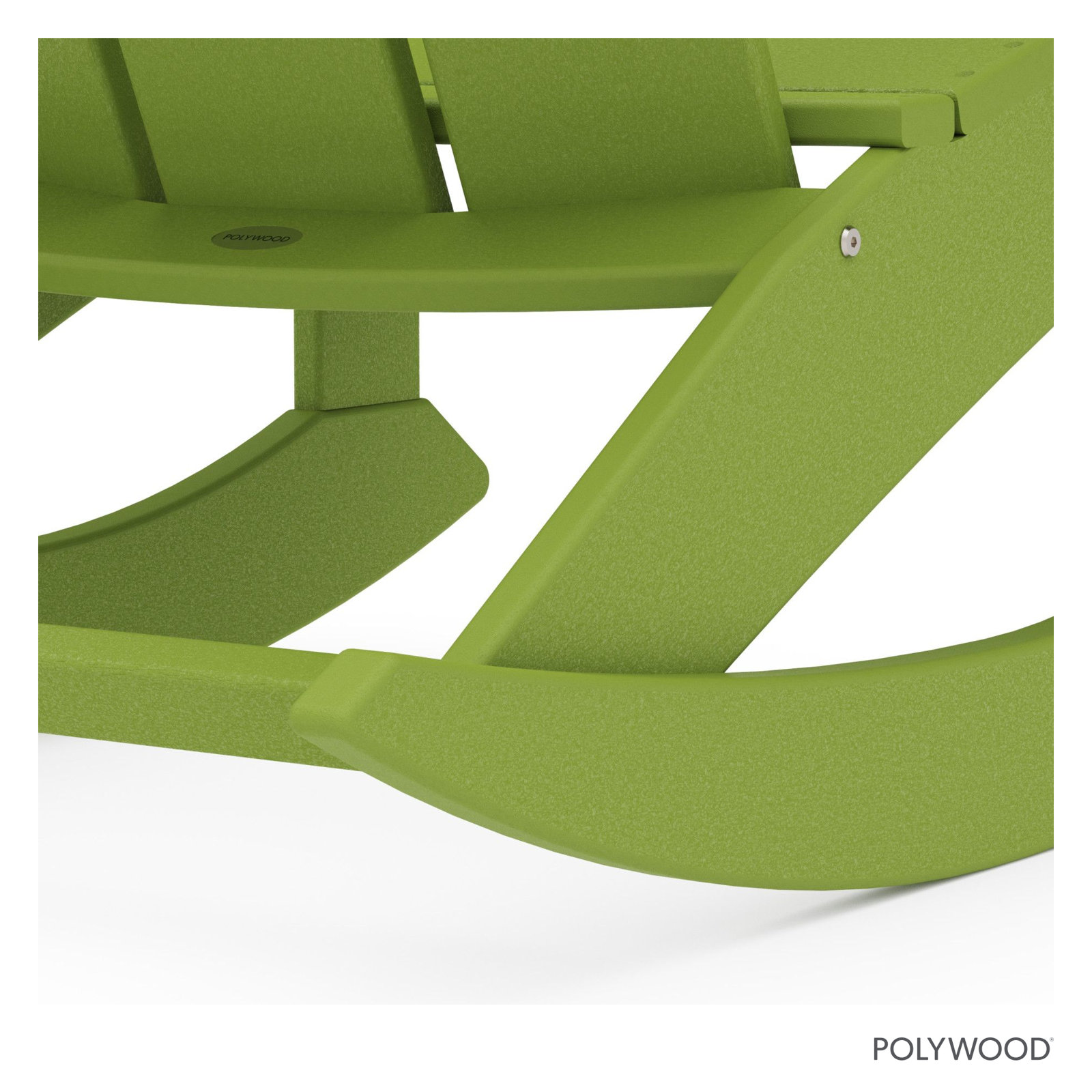 POLYWOOD® Modern Rocking Adirondack Chair, Lime