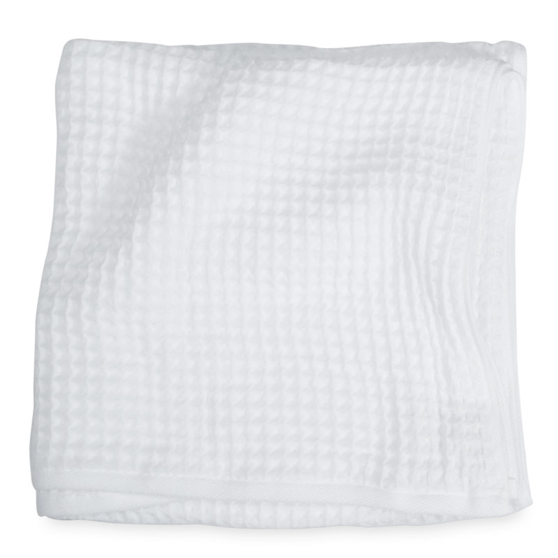 Air Waffle Bath Towel, White