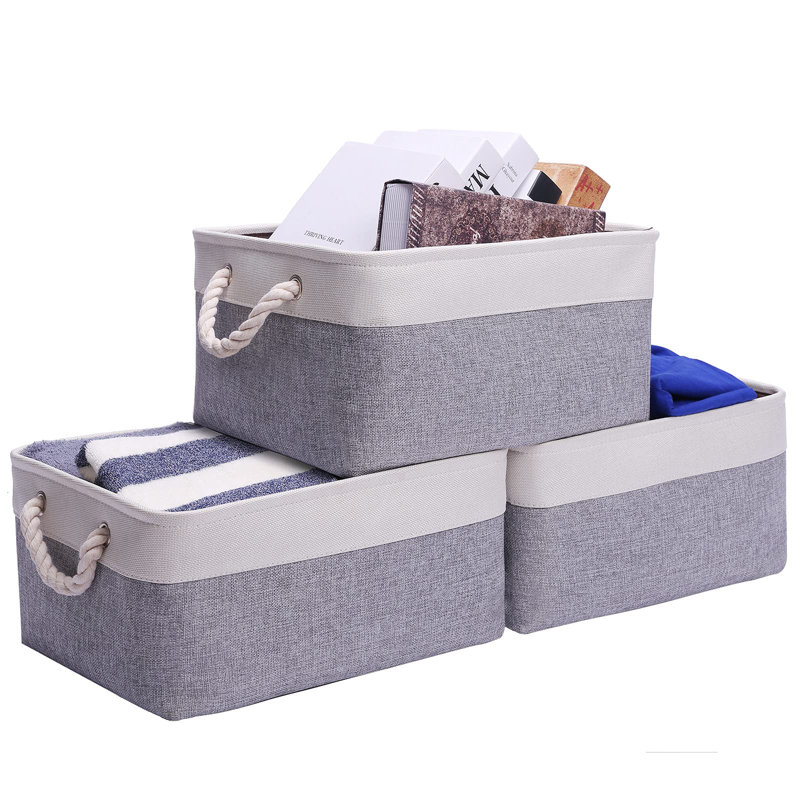 Longshore Tides Fabric Decorative Bin