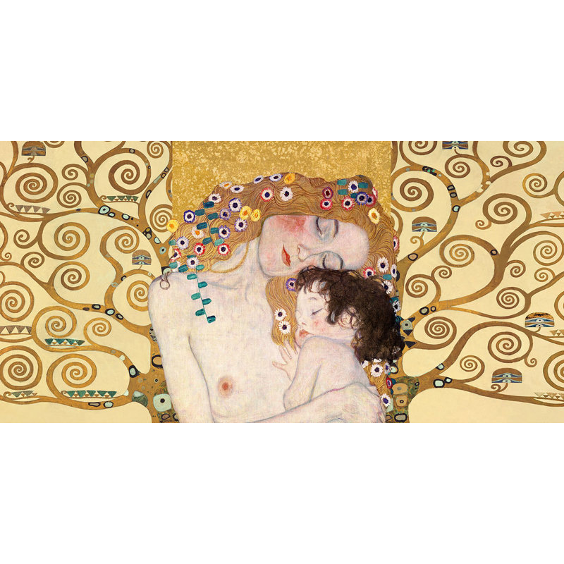 Motherhood 1 by Gustav Klimt - Wrapped Canvas Print, 35cm H x 70cm W x 4cm D