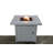 Tariffville Square Steel Propane Smokeless Fire Pit Table with Hidden Fuel Tank-51304879