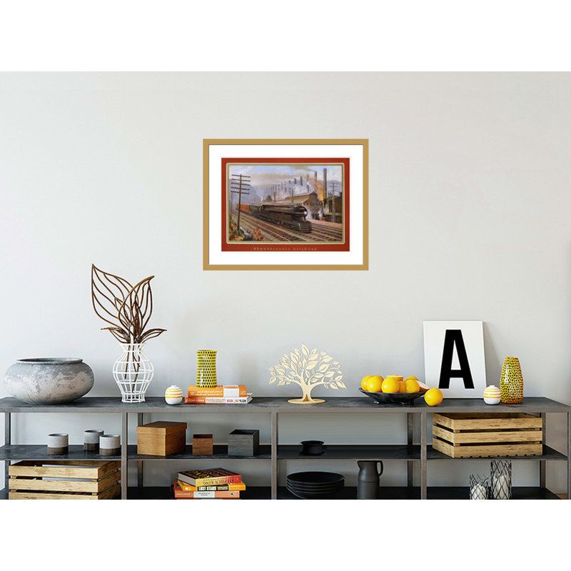 Pennsylvania Railroad the Steel King par Grif Teller - Impression sur toile, H 23,35 po x l 29,5 po