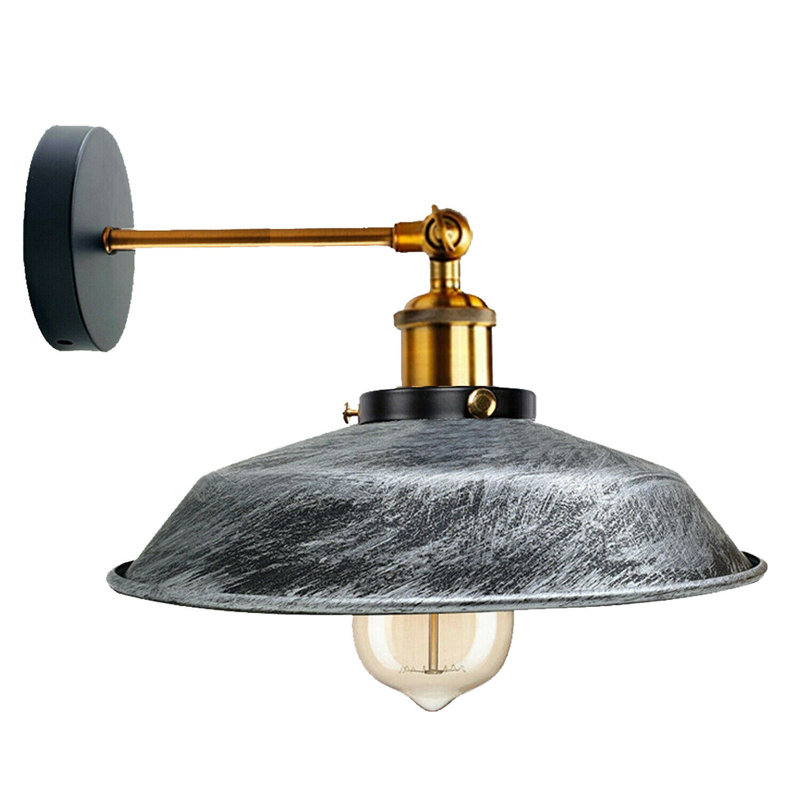 Heller Armed Sconce, Brushed Silver