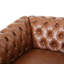 Chaise de salon en polyuréthane brun, inspirée pour une sensation luxueuse
