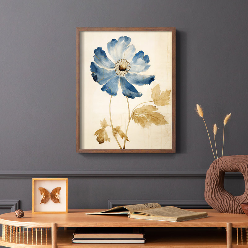 FLORAL Series XXXII - reproduction encadrée de qualité supérieure - prête à être accrochée - aucun clou requis