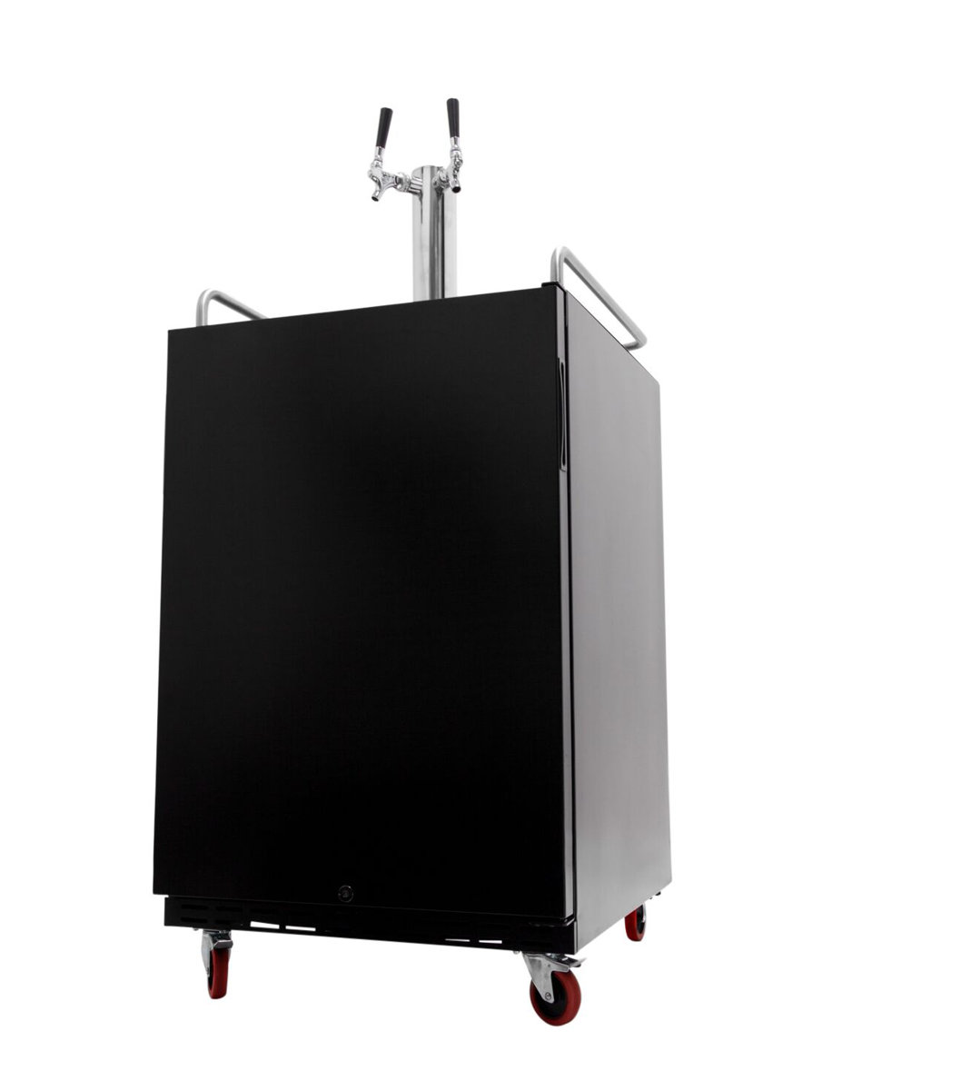 EdgeStar 6.62 Cubic Feet Dual Tap Freestanding Kegerator with Door Lock and | Fridge.com