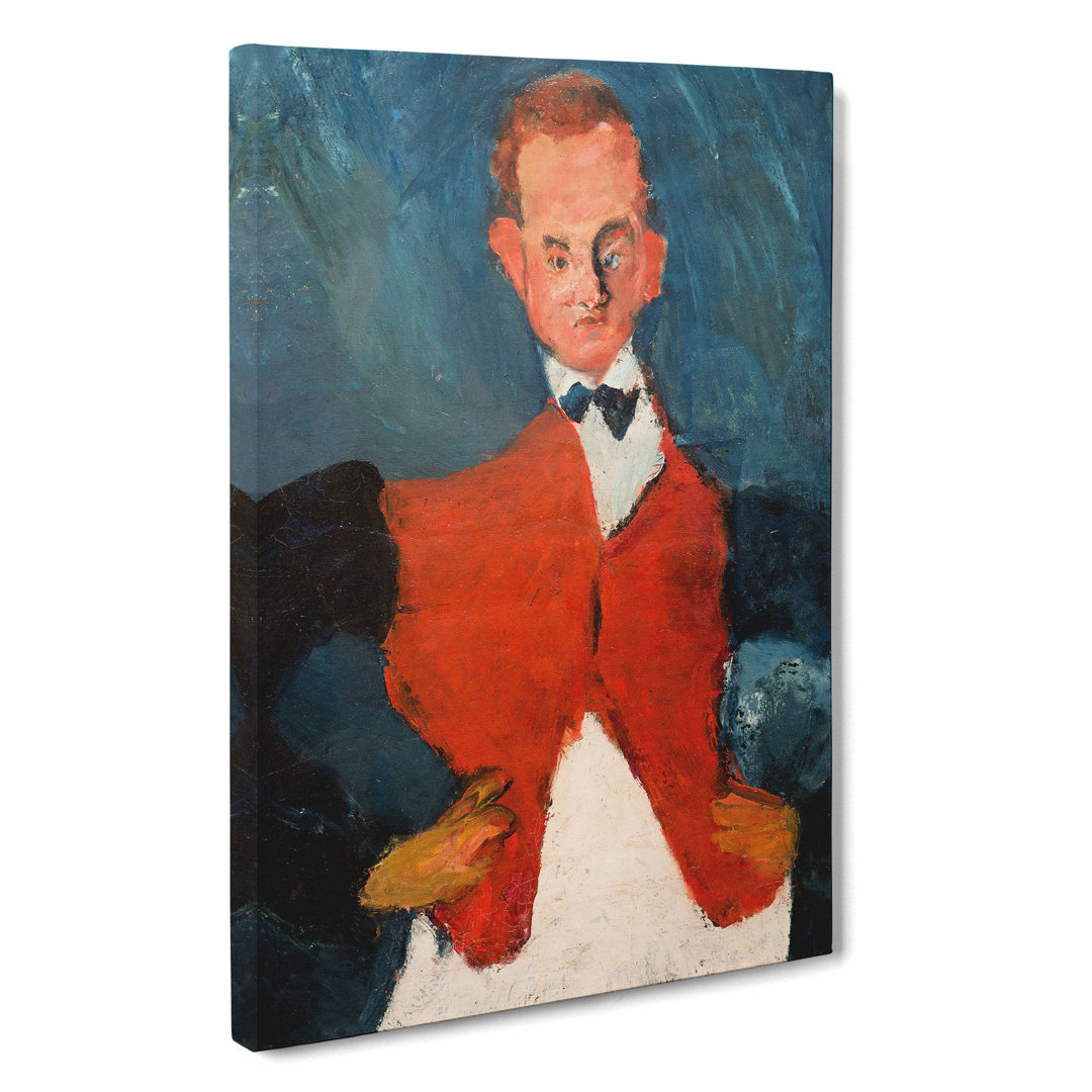 The Waiter by Chaim Soutine - Wrapped Canvas