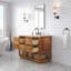 Oakman 48 In. Mango Wood Single Sink Carrara White Marble Countertop Bath Vanity With Oil-Rubbed Bronze Faucet