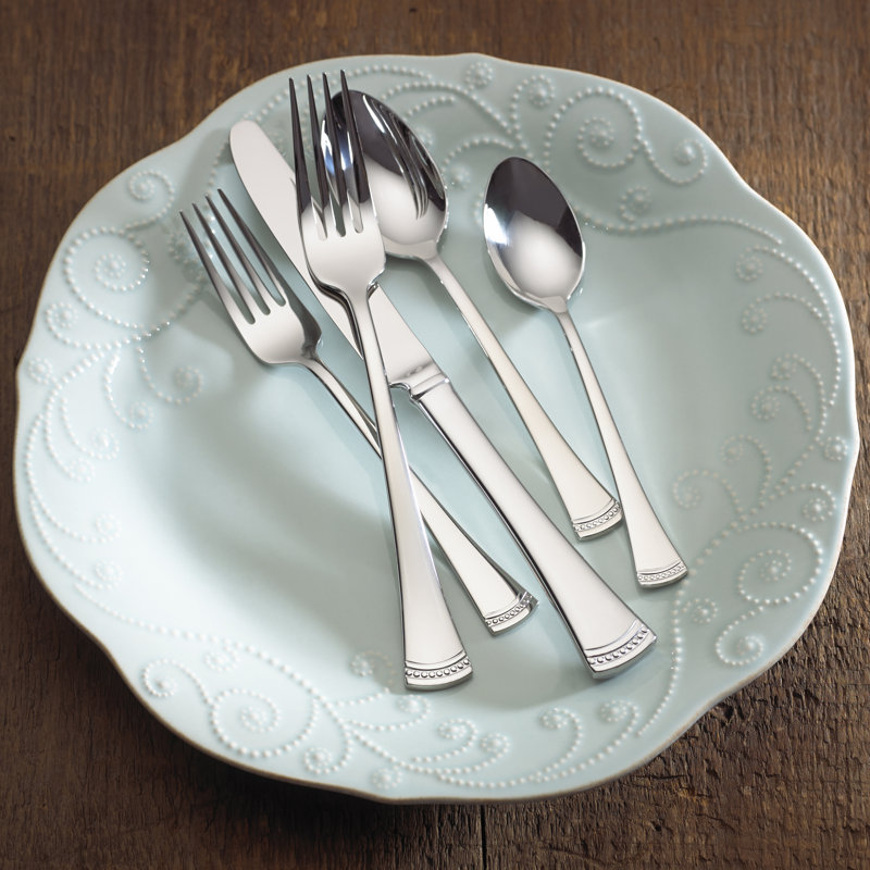 Lenox Portola 65-Piece Flatware & Serving Set, Service for 12