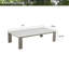 Table basse rectangulaire L 51 po x l 25,6 po avec plateau en béton alvéolaire en aluminium-503248565