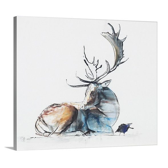 Yusef " Buck And Bird, 2006 (Charcoal) " by Mark Adlington Millwood Pines 