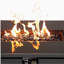 25" H x 42" W steel outdoor fire pit table with lid
