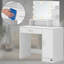 Nalia Dressing Table with Mirror