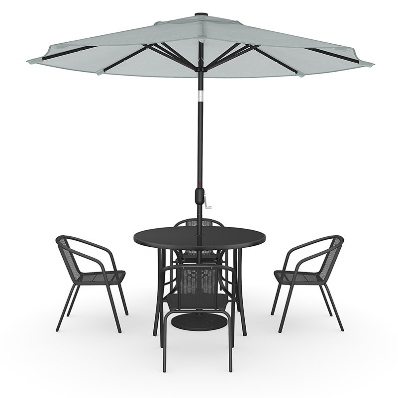 4 - Person Patio Dining Set with Round Table